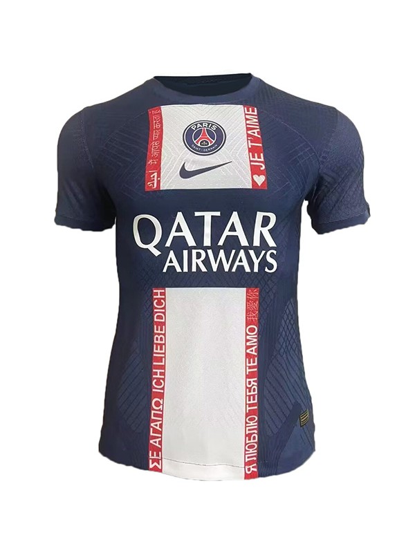 Paris saint germain edizione speciale giocatore maglia uniforme da calcio PSG navy kit abbigliamento sportivo da uomo magliette sportive 2023-2024
